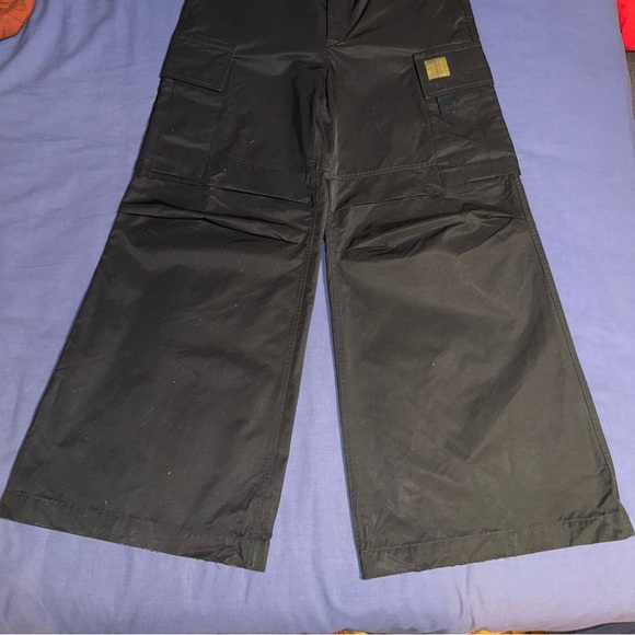 Marc Jacobs runway high-waisted flare leg black cargo pants - Picture 6 of 11